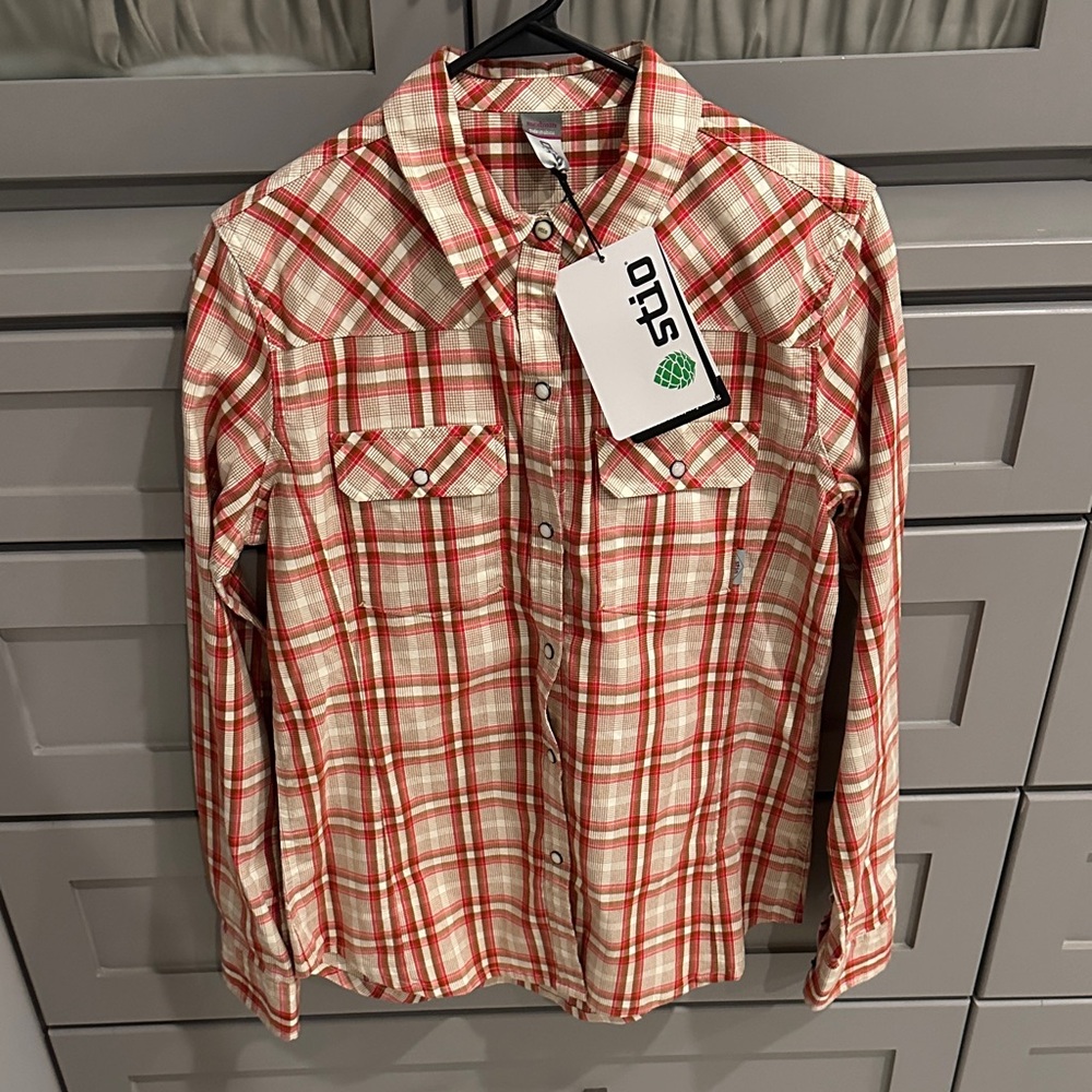 Women’s 1295 Esther Shirt in Caldera Red Plaid
